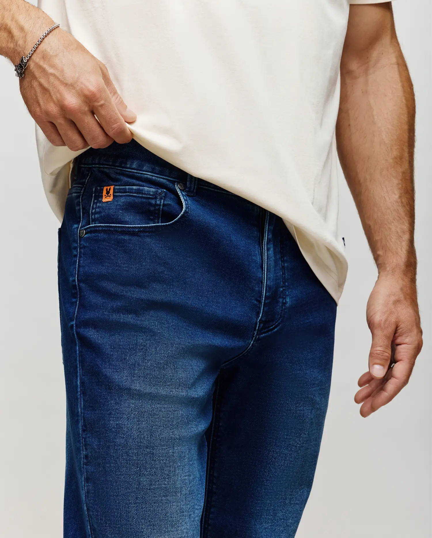 MENS ACE KNIT STRAIGHT LEG DENIM PANT - MB0600012 - Image 3